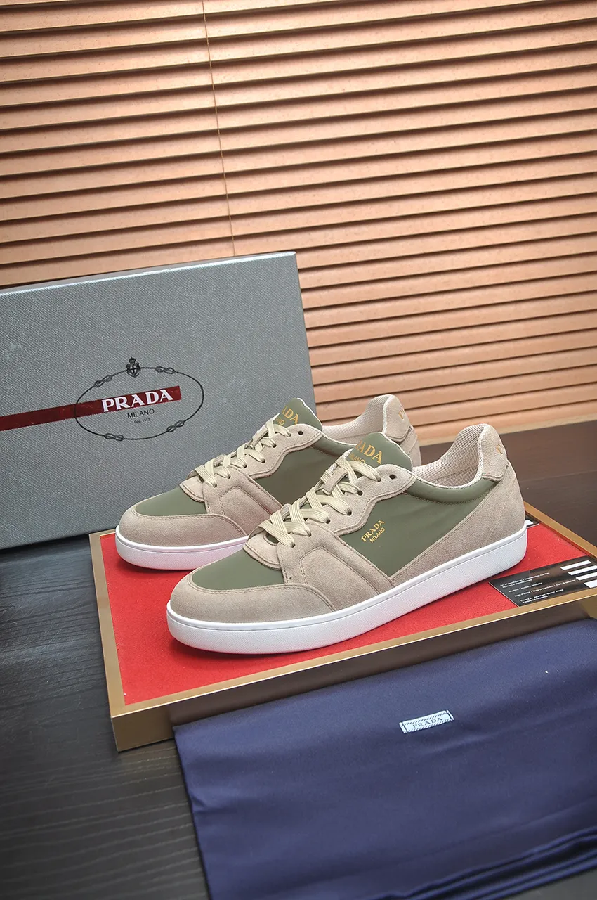 Men's shoes 💰580💶【PRADA】Top original, new season, high quality original goods, top imported calfskin with original imported glue, imported cowhide inside with original cowhide feet, original outsole! Quality guaranteed! Code 38-45 (45 customized)